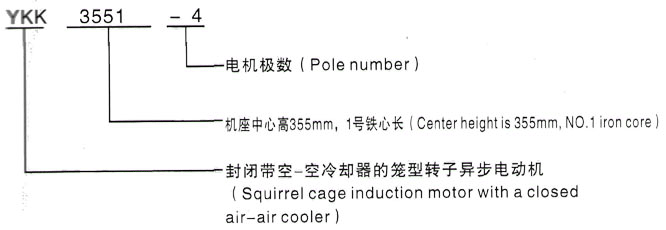 YKK系列(H355-1000)高压YKK5002-8三相异步电机西安泰富西玛电机型号说明